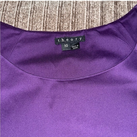 Theory Rich Purple Midi Dress - Picture 2 of 6
